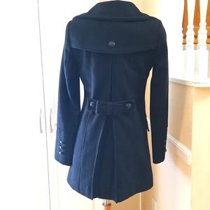 Victoria's Secret Size 2 Coat Black Double Breasted